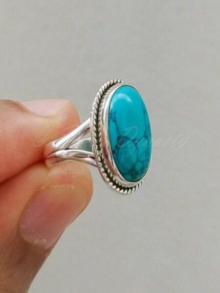 Turquoise/Firoza Ring (Real Silver)